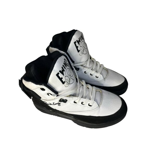 Patrick Ewing Athletics 33 Hi Sneaker Black/White/Silver Men\'s 7 Retro Style